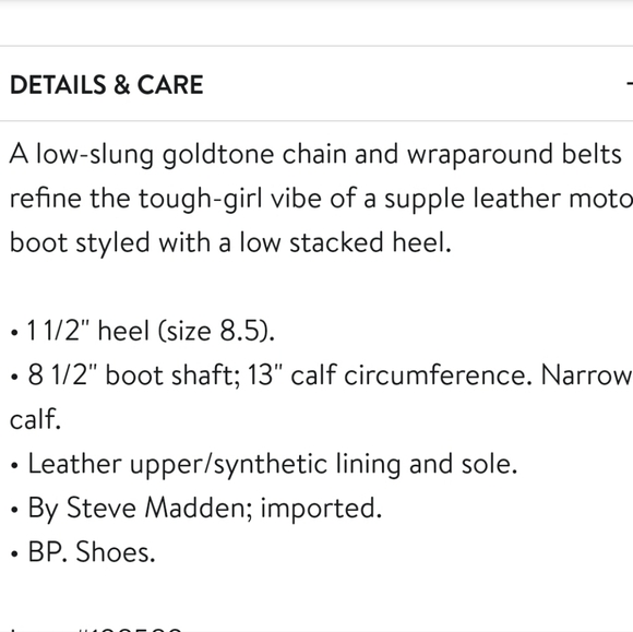 Steve Madden Moto Boot size 7 - Picture 3 of 11